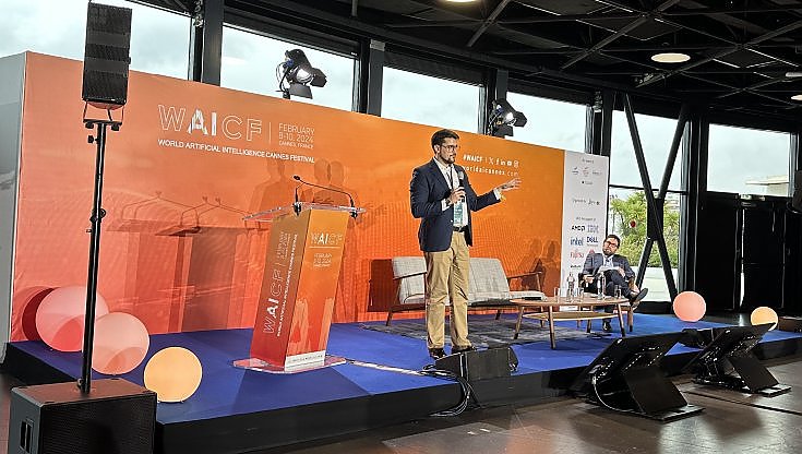 Raul Villamarin Rodriguez al World Artificial Intelligence Festival di Cannes