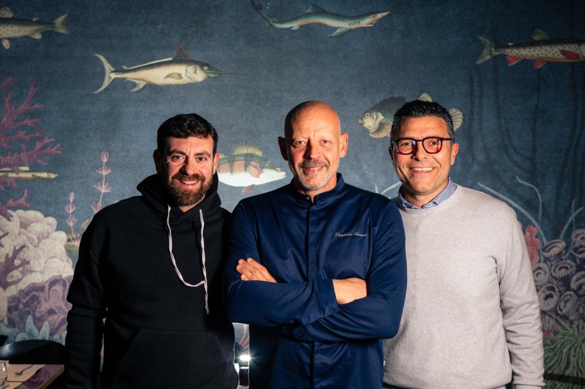 Da sinistra, Alessandro Pietrini, Gianfranco Pascucci e Luigi Amoruso