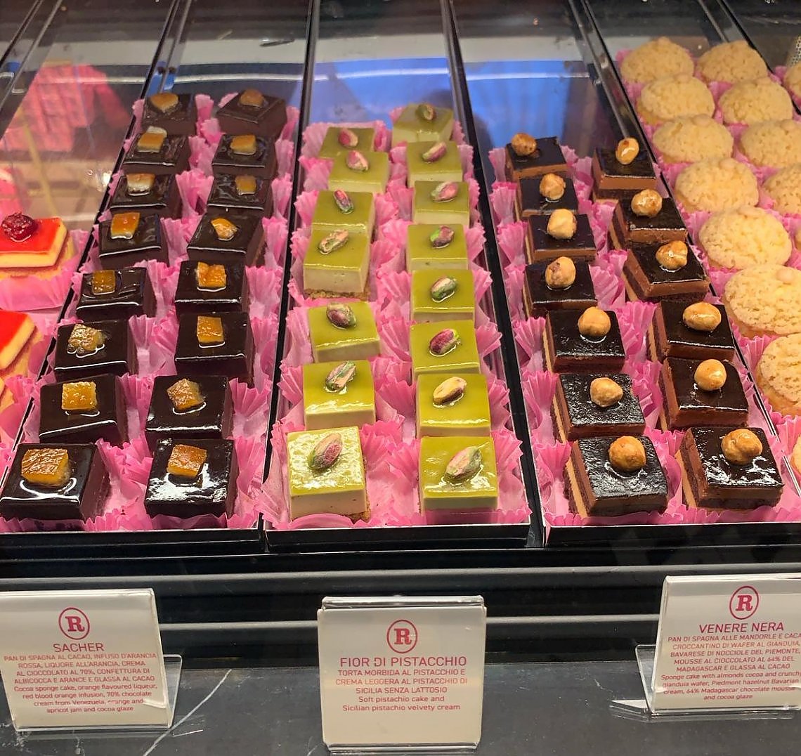 Sacher, Fior di Pistacchio e Venere Nera