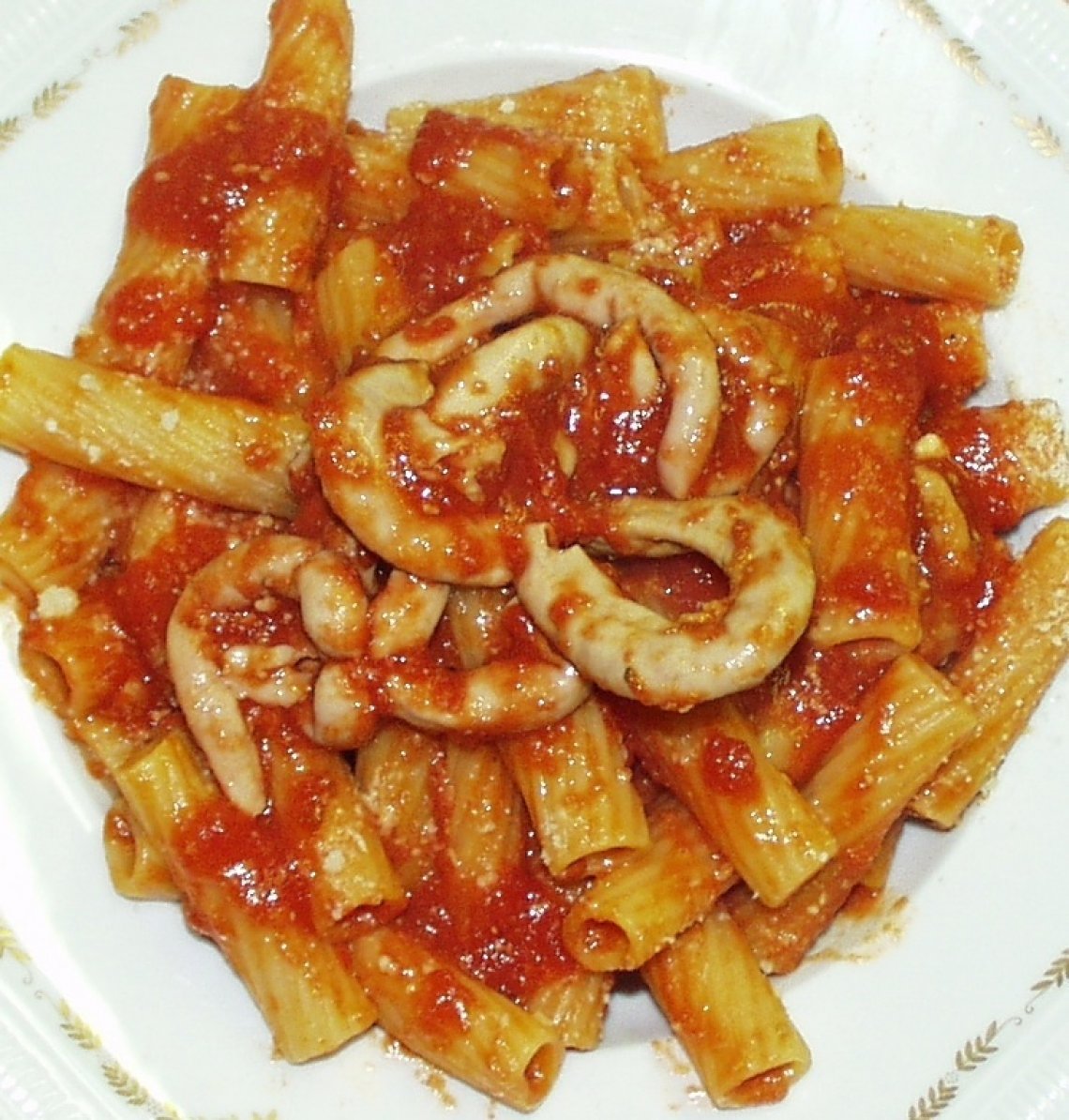I rigatoni con la pajata
