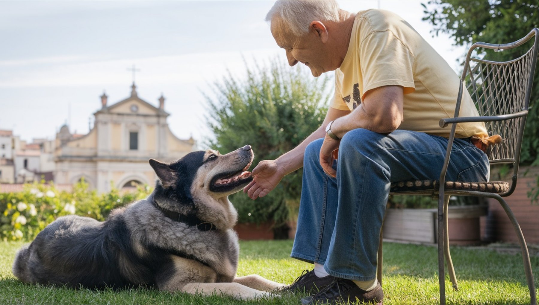 Luigi e il cane randagio Win: storia di un incontro, poi due, poi tre ...