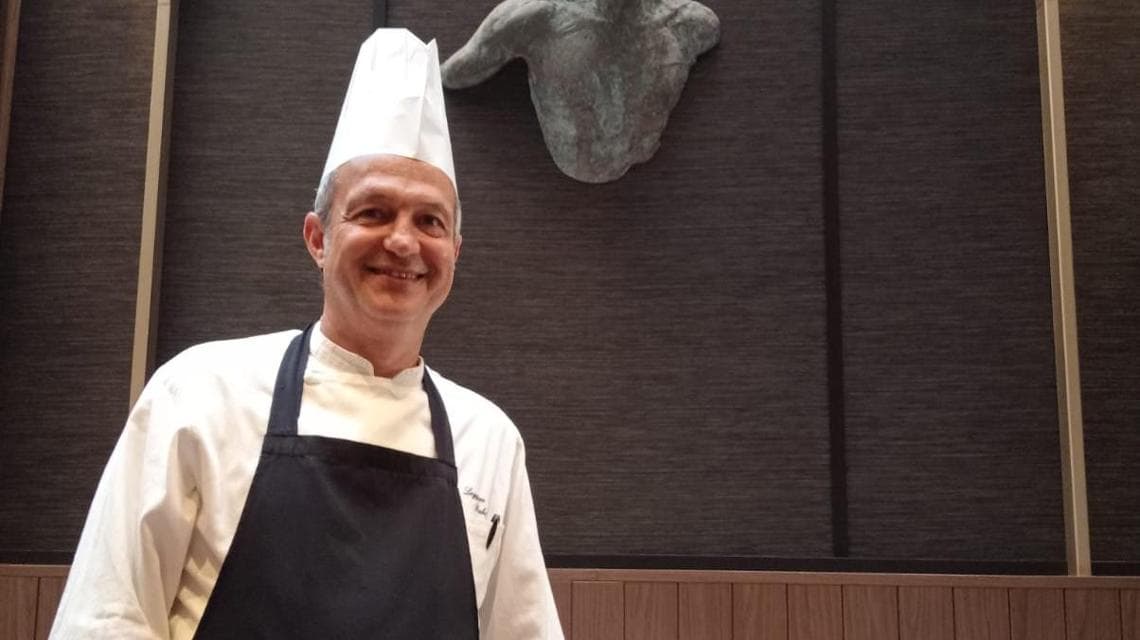 Lo chef Fabrizio Leggiero, dell'Aquamarina