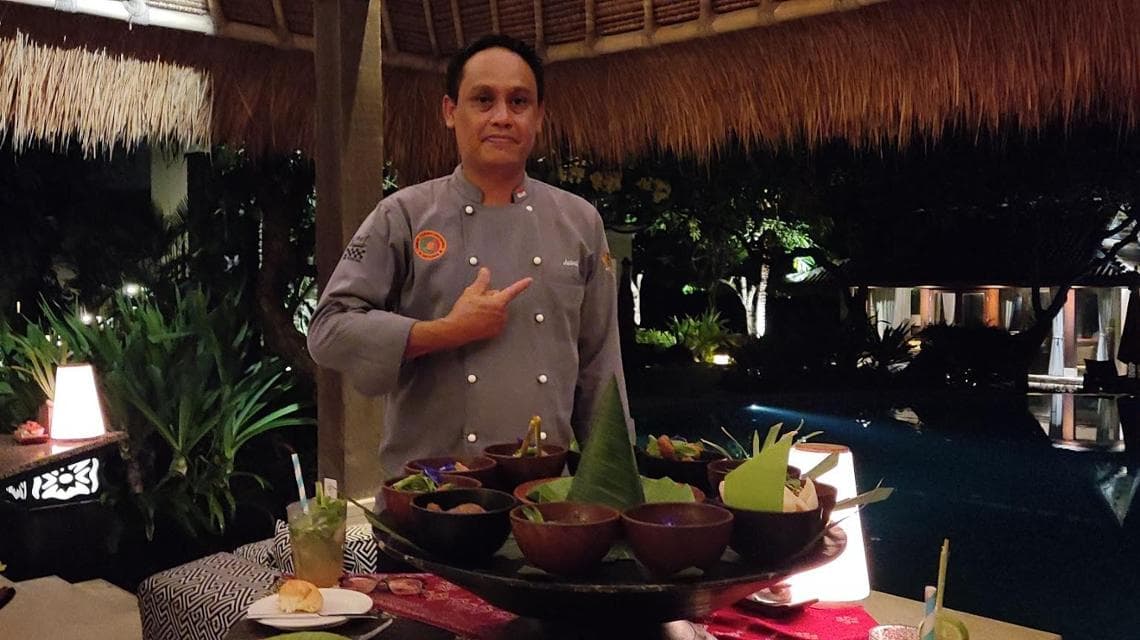 Juan Andi, chef dell’Olah Olah Restaurant al Sudamala Resort di Lombok