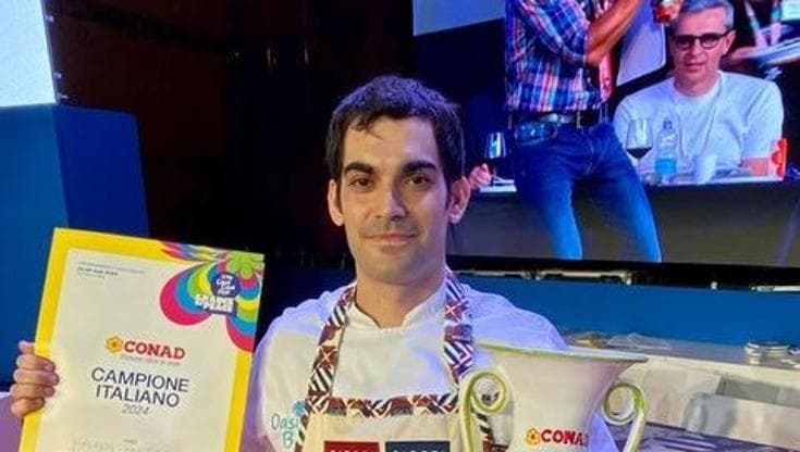 Andrea Pellegrino, unico siciliano in gara, ha vinto il primo premio del Campionato italiano di Cous Cous