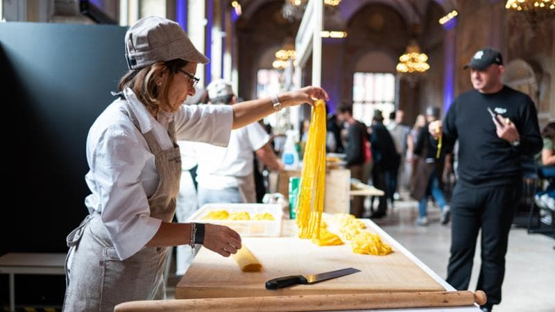 Un momento dal Festival C'è + Gusto a Bologna