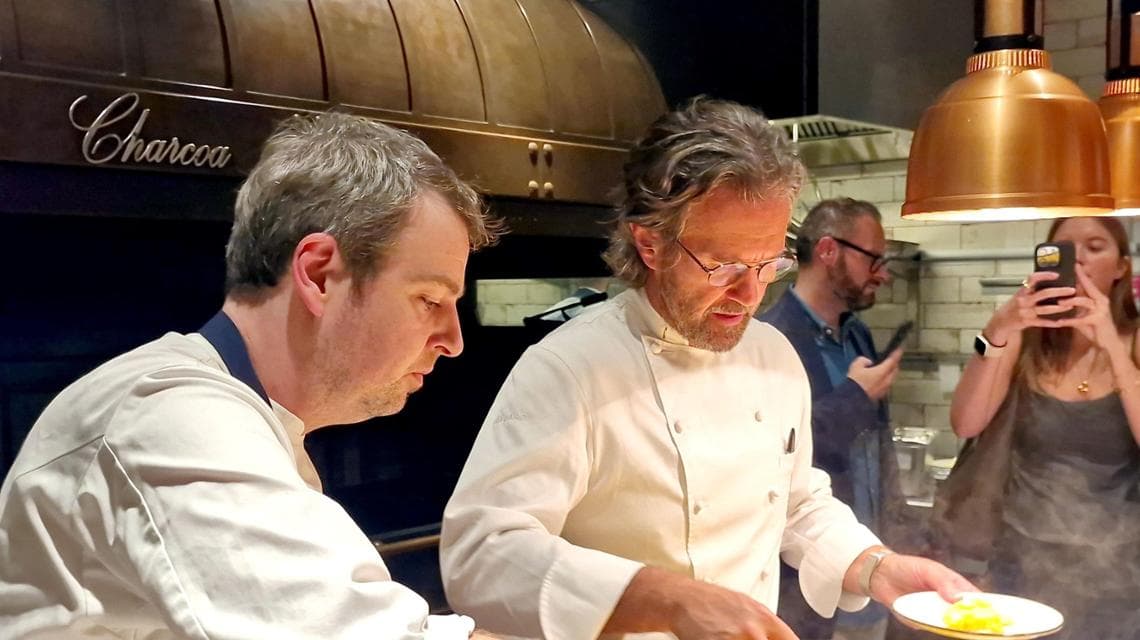 Carlo Craco con l'executive chef Gabriele Faggionato
