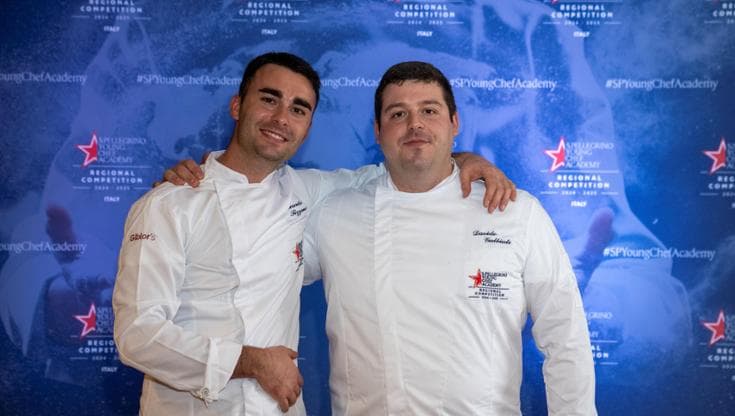 Edoardo Tizzanini con il suo Chef Mentor Davide Galbiati