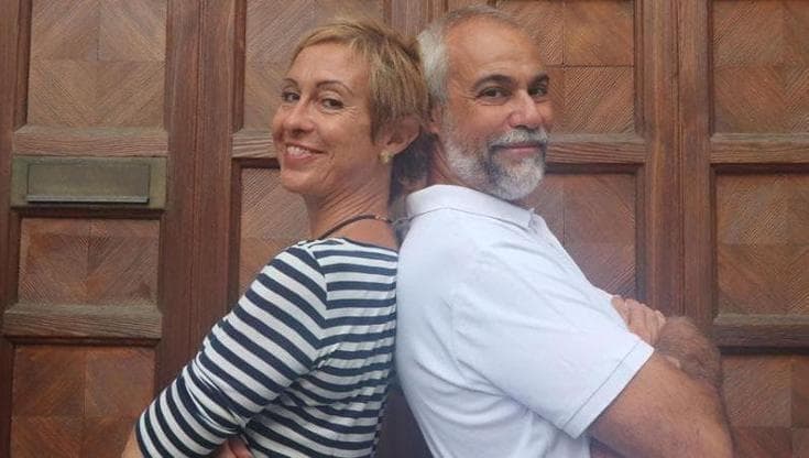 Marco Malvaldi con Samantha Bruzzone