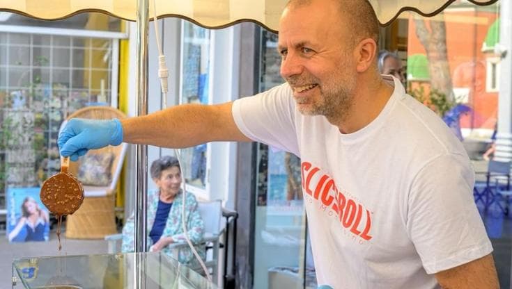 La fresca rivoluzione di Luca Montersino: ecco il gelato che si affetta