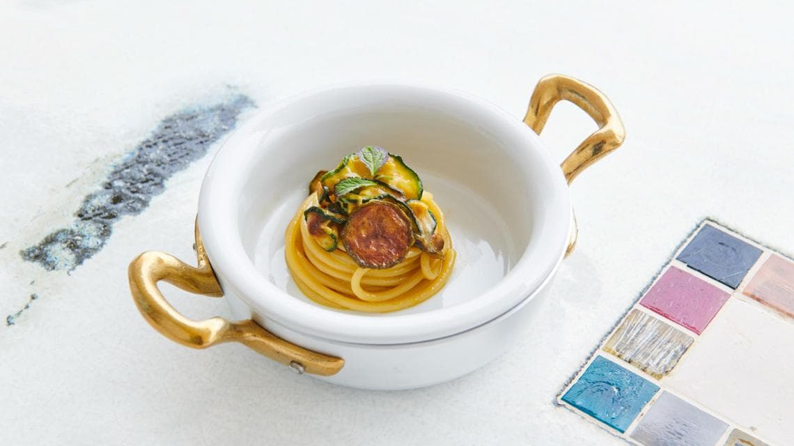 Gli spaghetti alla Nerano, alla Taverna del Capitano