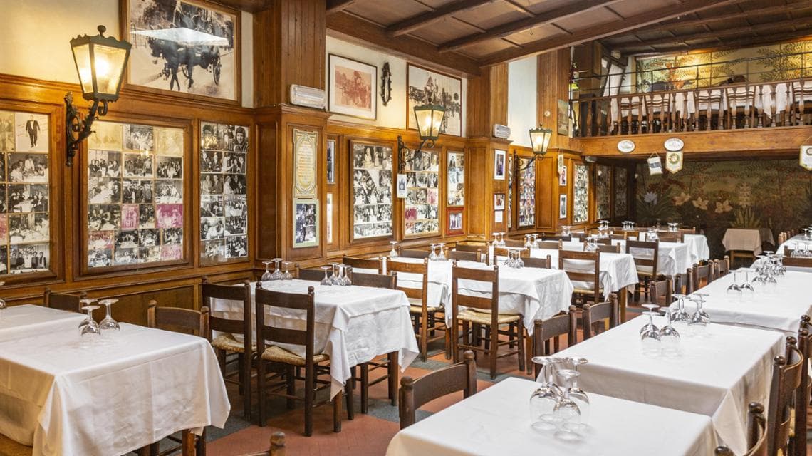 La storica sala di Checco