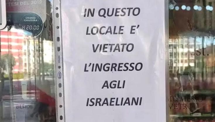 E un bar di Termoli vieta l’ingresso agli israeliani: interviene la polizia