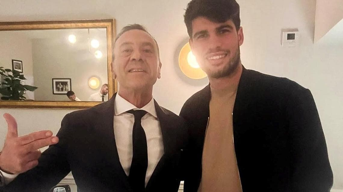 Carlos Alcaraz all'Osteria Delbianco