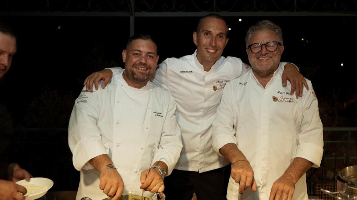 Da dx, Peppe Guida, Nicola Pansa e Mariano Armonia