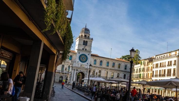 Il centro di Padova durante una domenica ecologica
