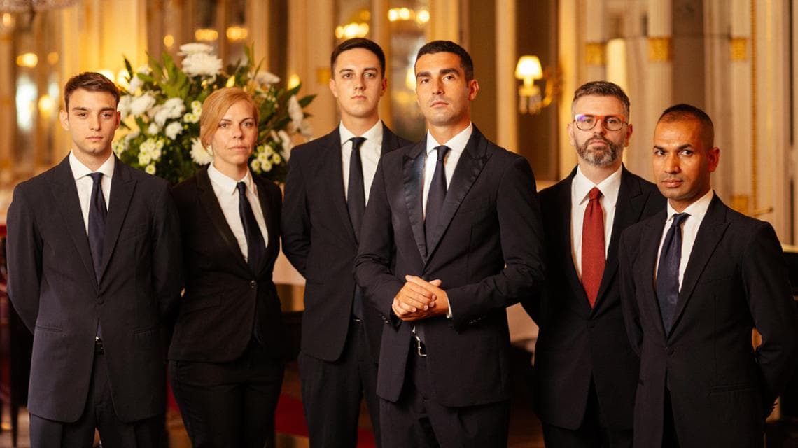 Il team di sala guidato da Fabio Furci
