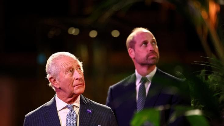 Re Carlo con il principe William