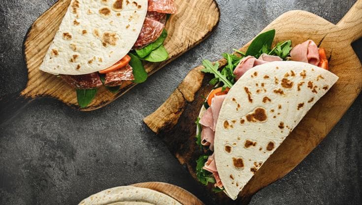 Piadina, che passione! Prima in Italia e seconda nel mondo per popolarità