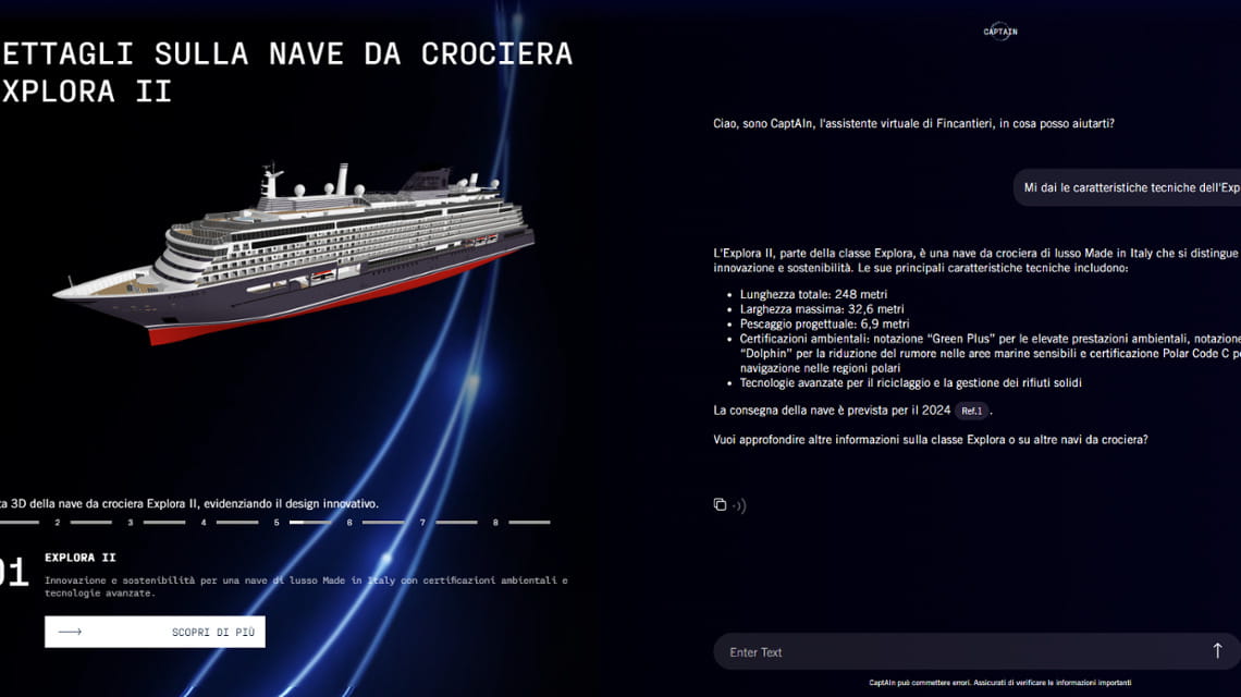 Un esempio delle informazioni recuperate e organizzate da captAIn