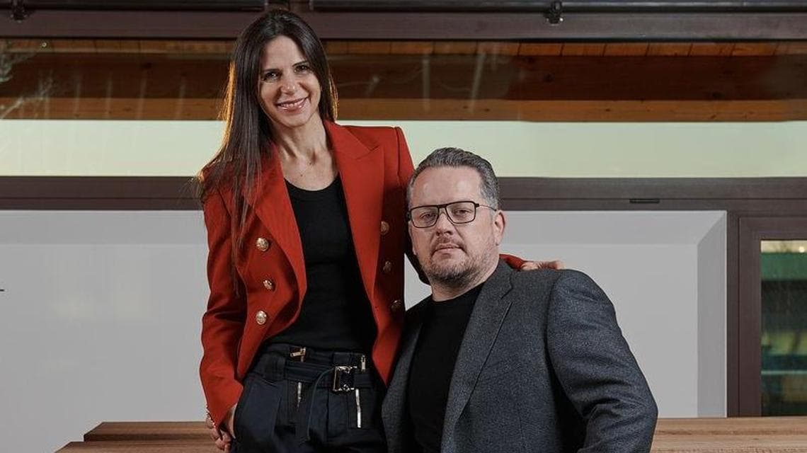 Alex Maccan con la moglie Marta Paladin Furlan