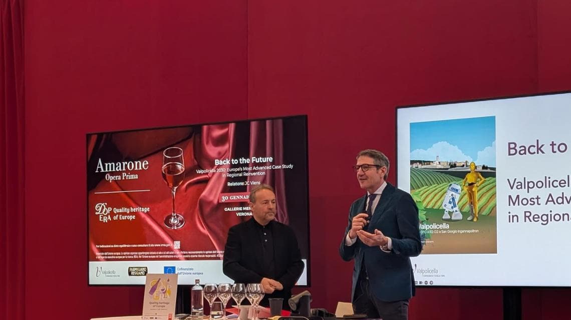 JC Viens e Christian Marchesini, presidente del Consorzio della Valpolicella