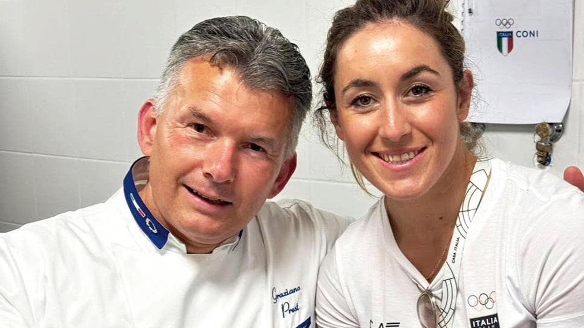 Graziano Prest con Sofia Goggia