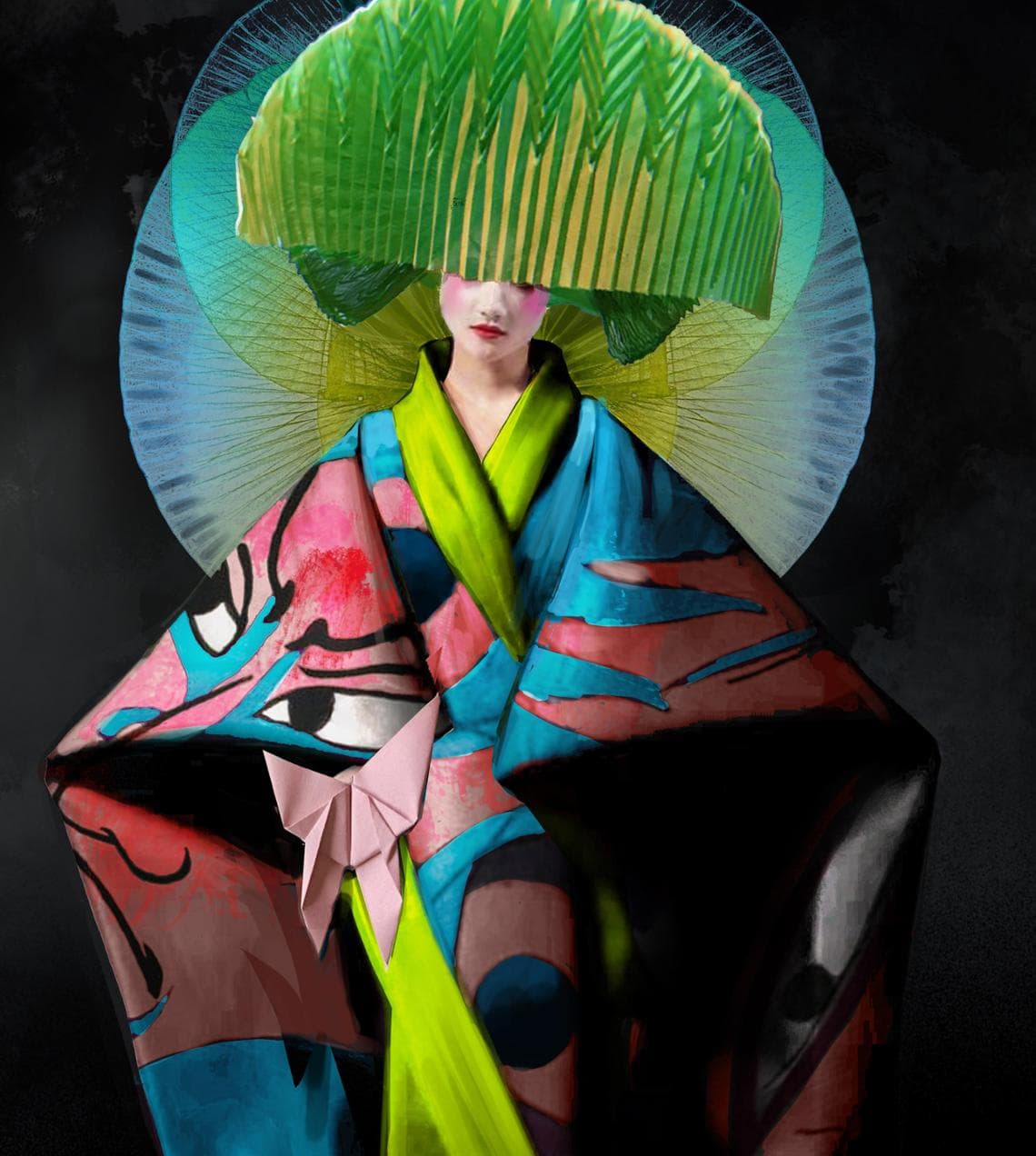 Il vestito di Madame Butterfly con il tessuto di un vecchio paracadute