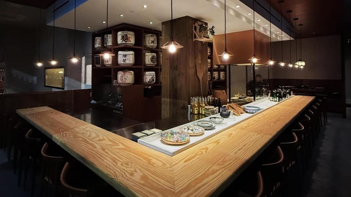 La sala interna di Robata Kan