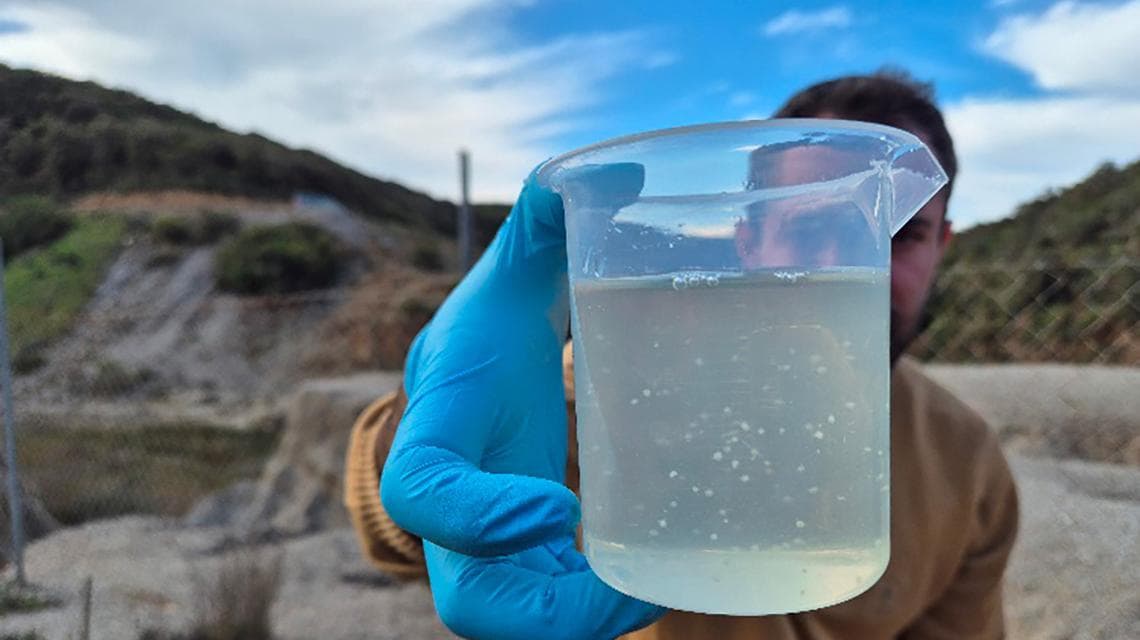 Gli studiosi al lavoro nell’ex zona mineraria