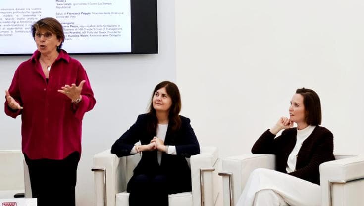 Da sx, Francesca Poggio, Giovanna Prandini e Karoline Walch