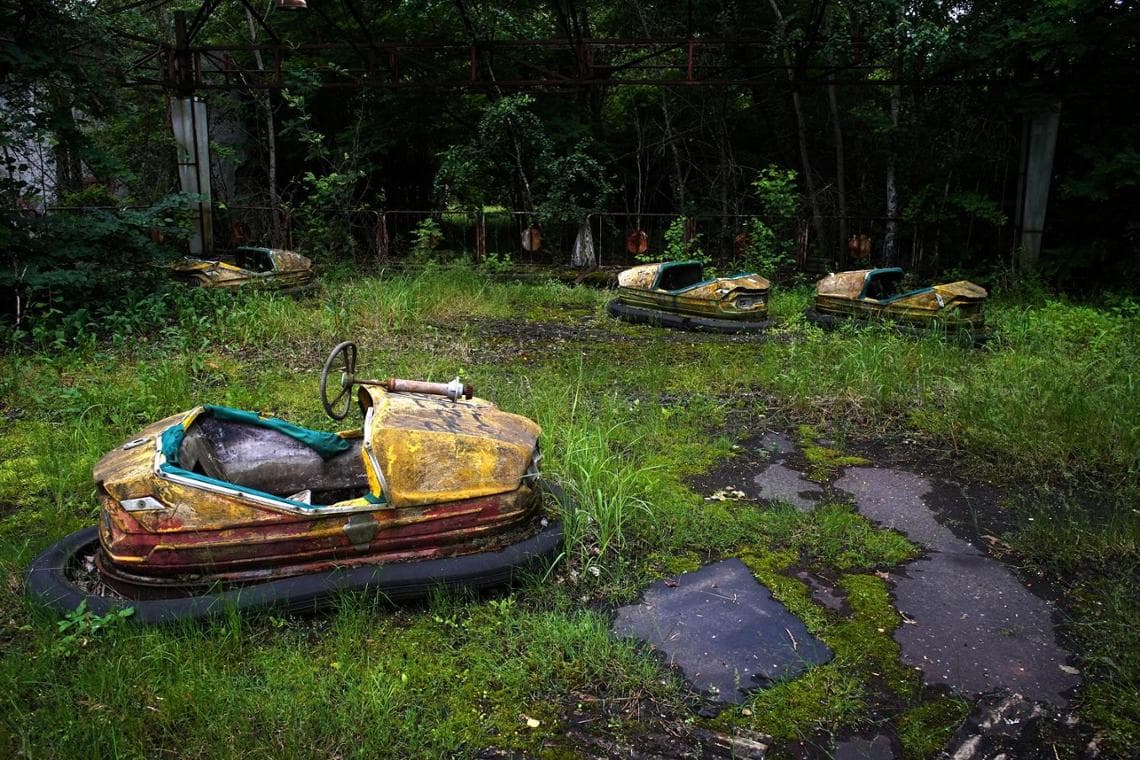 Pripyat oyun alanı. (fotoğraf: Riccardo Venturi/UNEP)