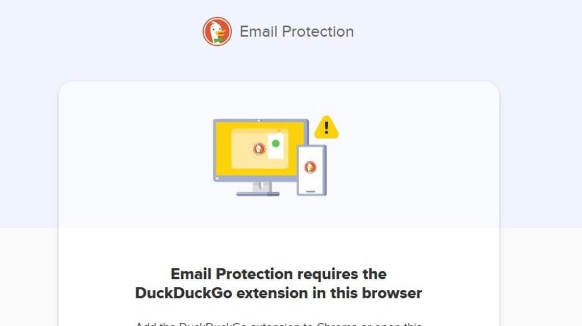 DuckDuckGo come estensione del browser Chrome può proteggere dallo spam