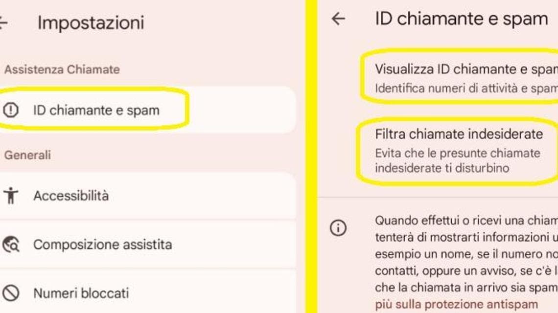 Bloccare le chiamate e i numeri spam su uno smartphone Android