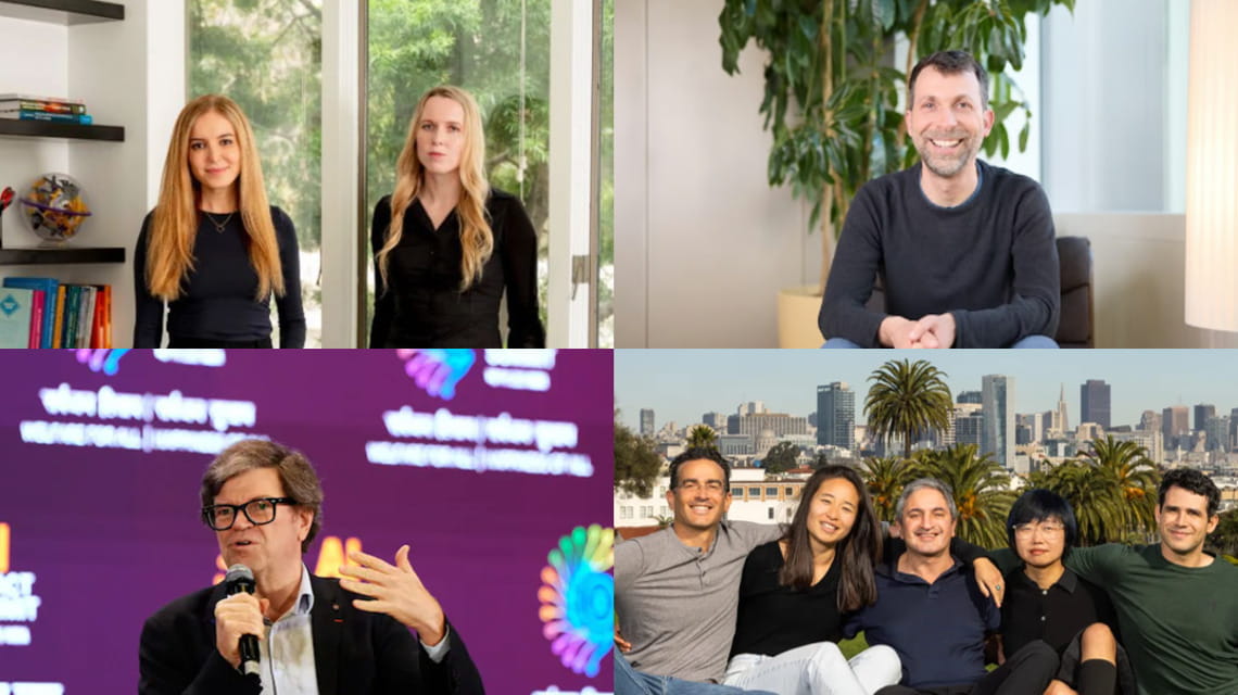 In senso orario: Azalia Mirhoseini e Anna Goldie (ex-Anthropic); David Silver (ex-DeepMind); Eric Zelikman, Andi Peng, Georges Harik, Yuchen He e Noah Goodman (ex Anthropic e xAI); Yann LeCun (ex-Meta AI).