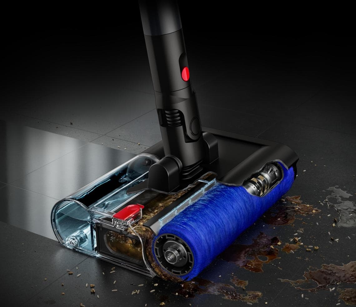Dyson, dolu bir su deposuyla (300 ml) 100 metrekareye kadar kapsama alanı talep ediyor; bu kesinlikle iyimser bir değer.