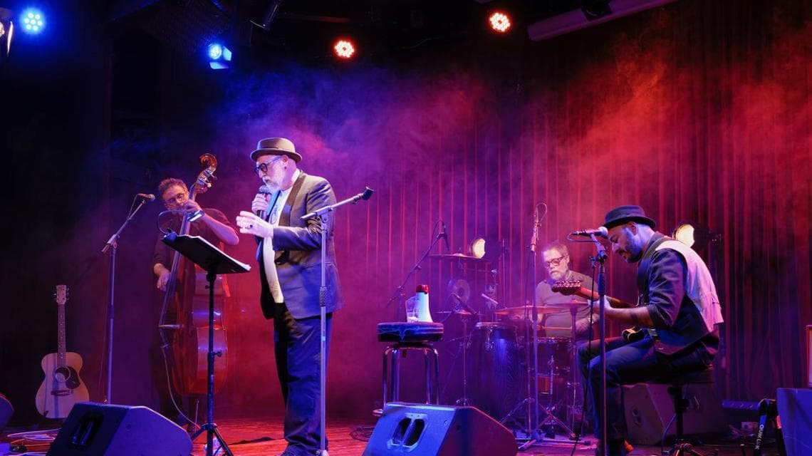L'artista Paolo Agrati, protagonista di uno dei concerti