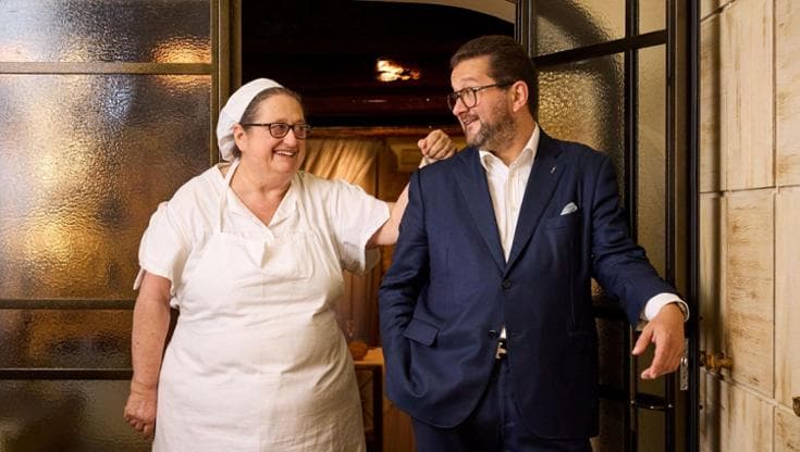 Valeria Piccini con il figlio Andrea Menichetti