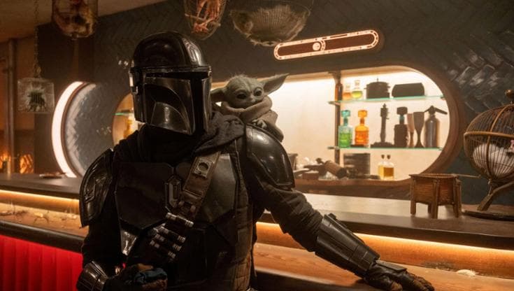 Una scena in anteprima del nuovo film Star Wars - Mandalorian and Grogu - copyright Lucasfilm Ltd™