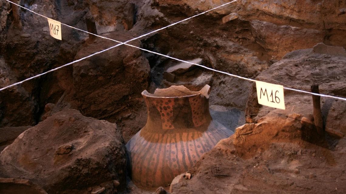 Vasi portavino nella cantina più antica del mondo, Areni-1 (@CMB)