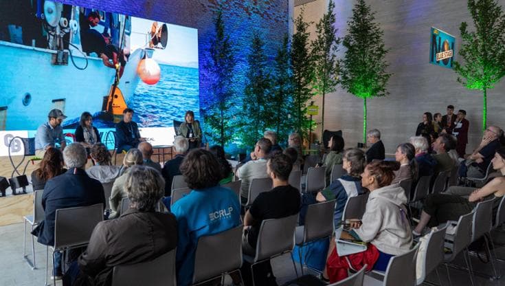 Il panel "Profondo blu" al G&B Festival con Igor d'India, Serena Lomiri e Roberto Danovaro, moderato da Fiammetta Cupellaro