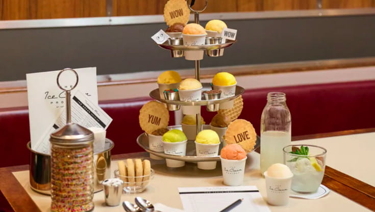 Una degustazione di prova dei gusti 2026 dell'Ice Cream Project