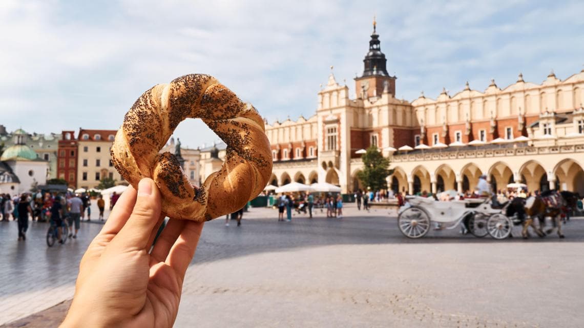 L'obwarzanek, il "bagel di Cracovia"