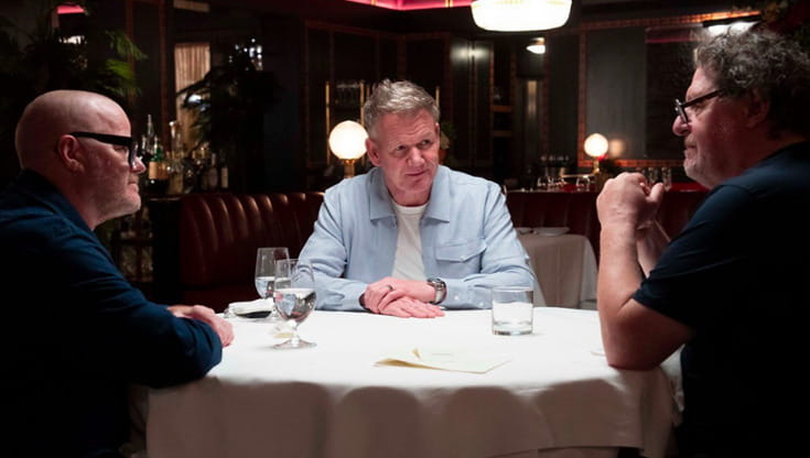 Ramsay, Pierre-White e Blumenthal: la guerra degli chef arriva in tv