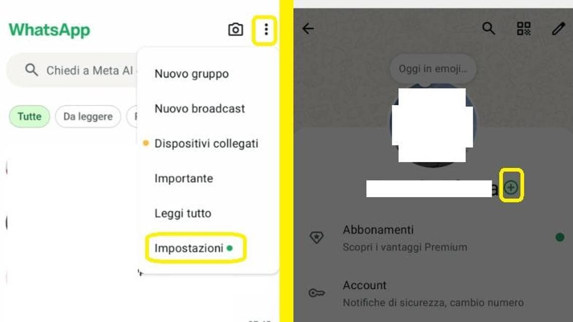 Da qui si aggiunge il secondo account WhatsApp su Android