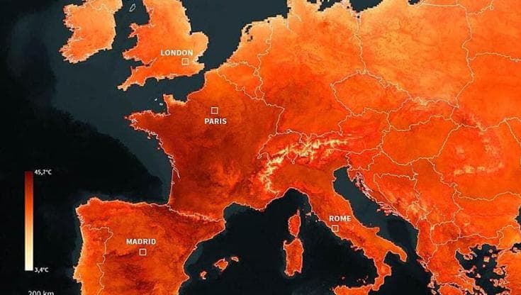 L'Europa sta affrontando ondate di calore ripetute