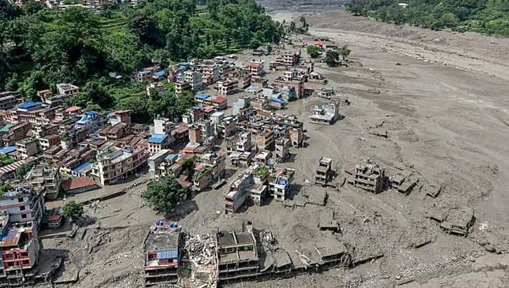 L'alluvione in Nepal