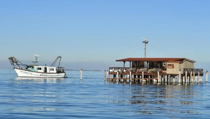 Il misterioso ristorante su una palafitta nella laguna veneta, dove si arriva solo in barca