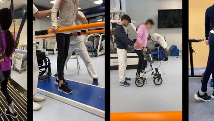 Quattro persone con lesioni di midollo complete tornano a camminare