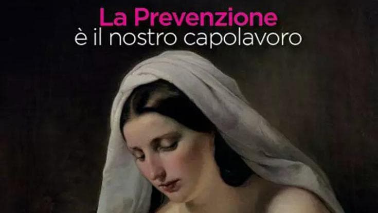 La locandina della campagna di prevenzione di Komen Italia