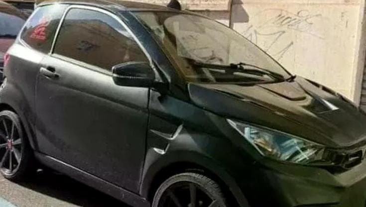 La minicar utilizzata dai due ragazzi